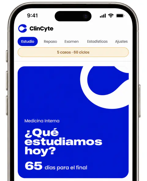 La pantalla de Estudio de ClinCyte